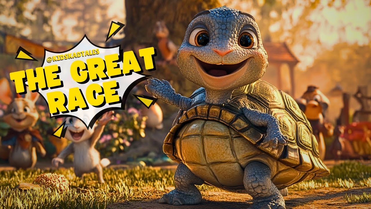 The Tortoise and the Hare | The Great Race - Animal Story for Kids