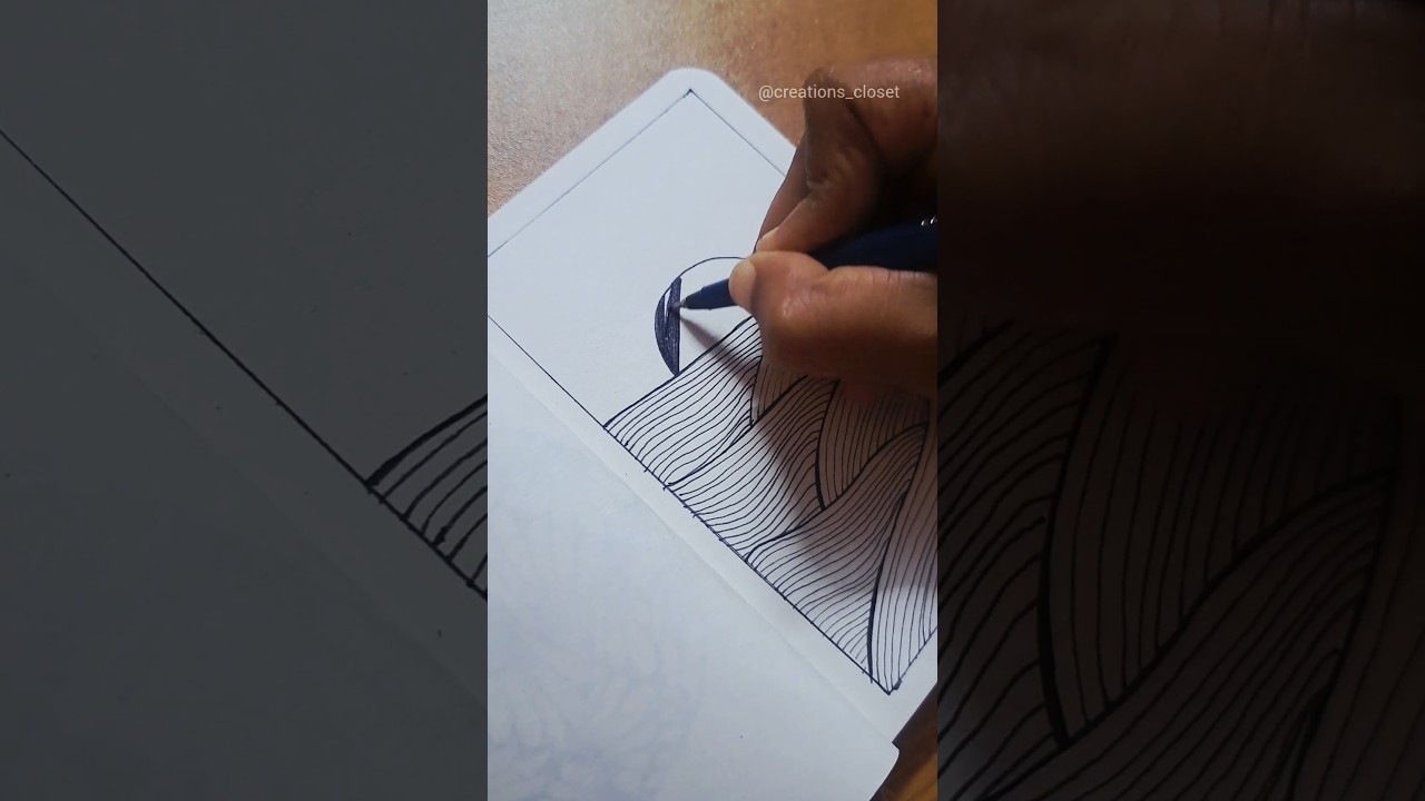 Relaxing Minimal Line Art Drawing | Aesthetic Line Drawing#shortvideo #aesthetic #viral #likee #reel