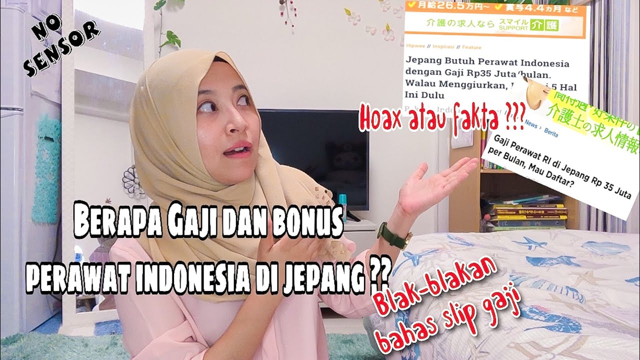 GAJI PERAWAT DI JEPANG || Blak-blakan dan jujur sampai menunjukan slip gaji