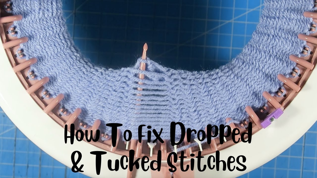 How To Fix Dropped & Tucked Stitches On A Circular Knitting Machine #sentroknittingmachine #addiking