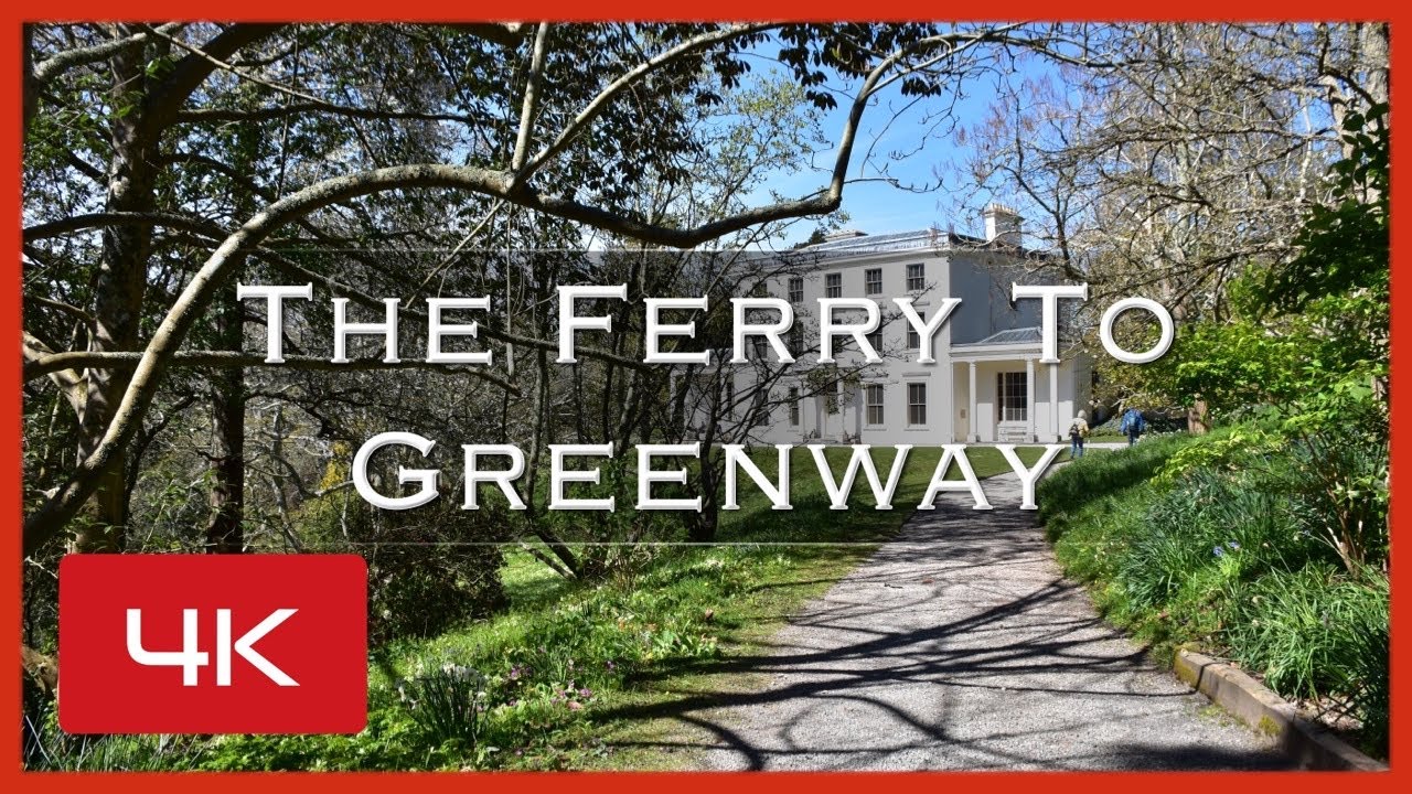 The Ferry To Greenway Once the home of Agatha Christie on the bank of the river Dart