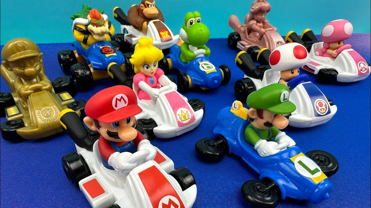 SUPER MARIO KART 8 DELUXE 2024 MCDONALDS HAPPY MEAL FULL COLLECTION
