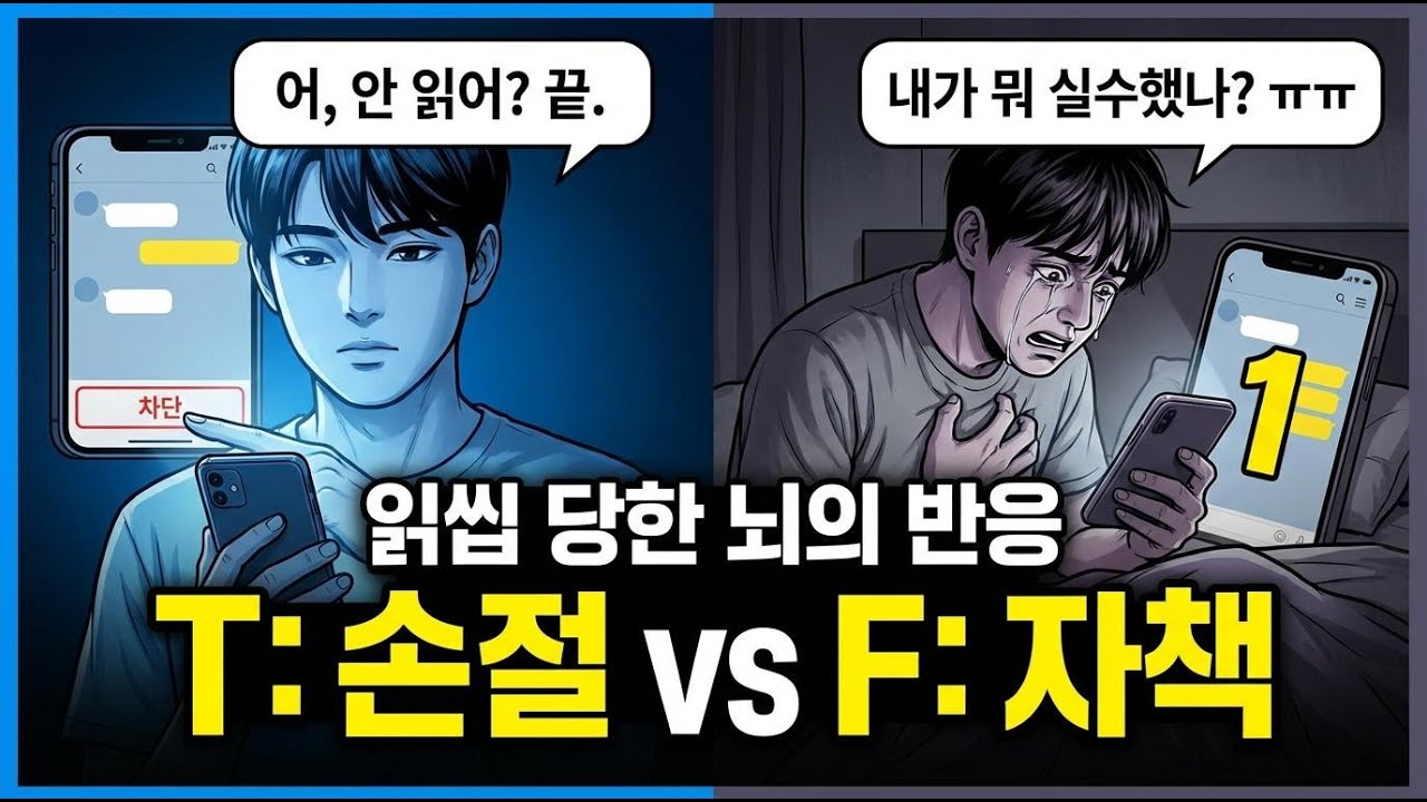 MBTI별 '읽씹' 대처법: INTJ는 ㅇㅇ하고, INFP는 ㅇㅇ쓰고, ESTP는 OOO 한다?(읽씹 당한 뇌의 반응)