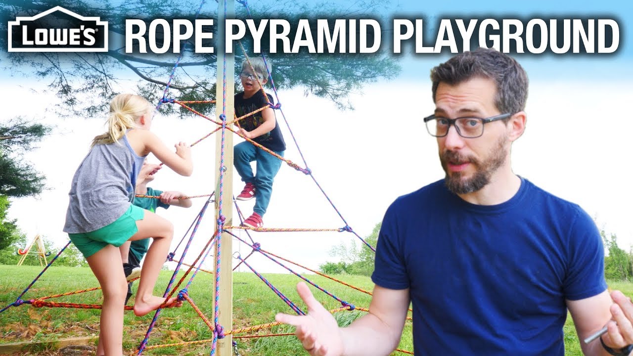 How to Build a Rope Pyramid Playground (w/ I Like To Make Stuff)