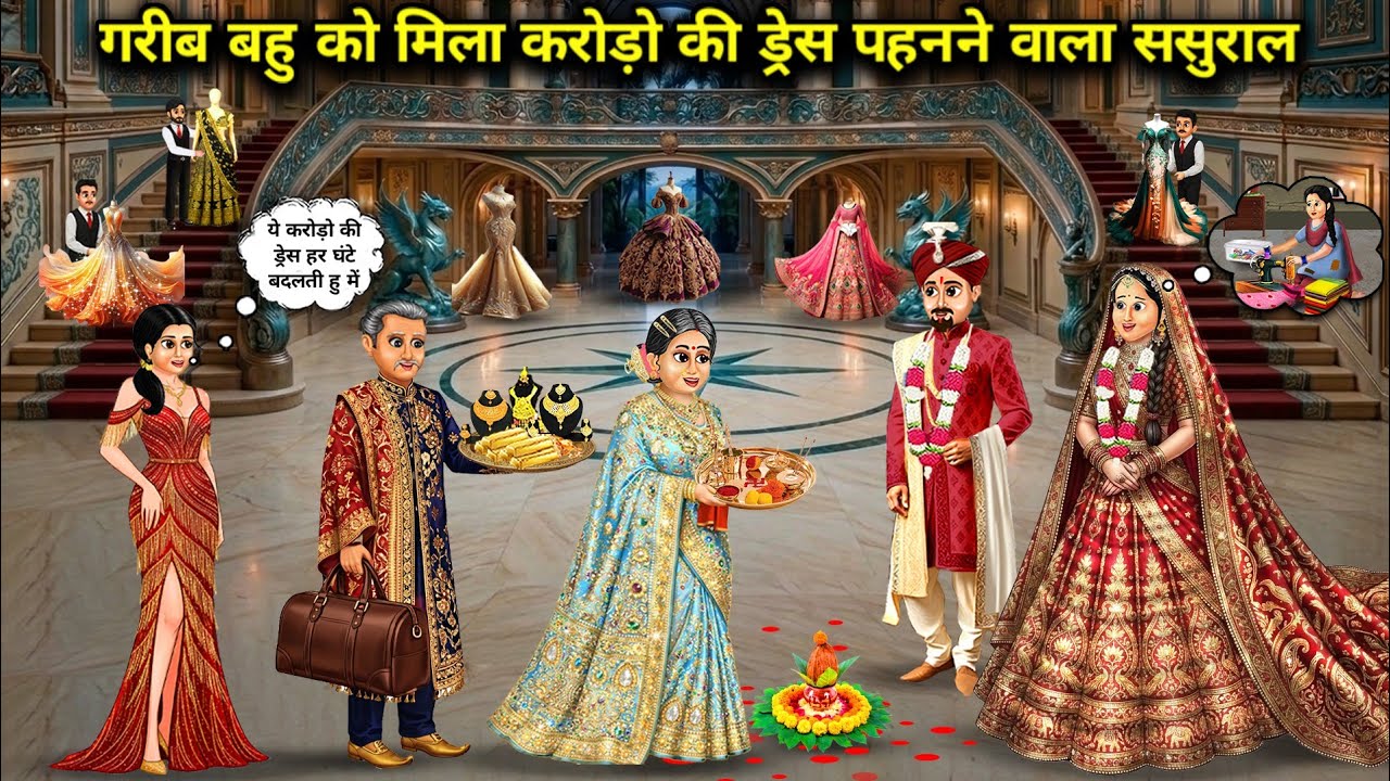 गरीब बहु को मिला करोड़ो की ड्रेस पहनने वाला ससुराल | Garib bahu ko mila karodo ki dress phenne wala.