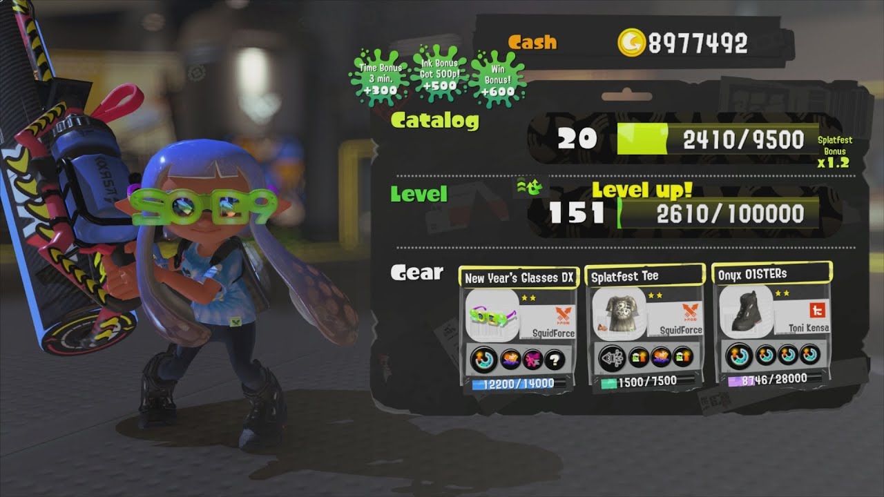 Splatoon 3 - Tricolor Turf War - Reaching Level 151
