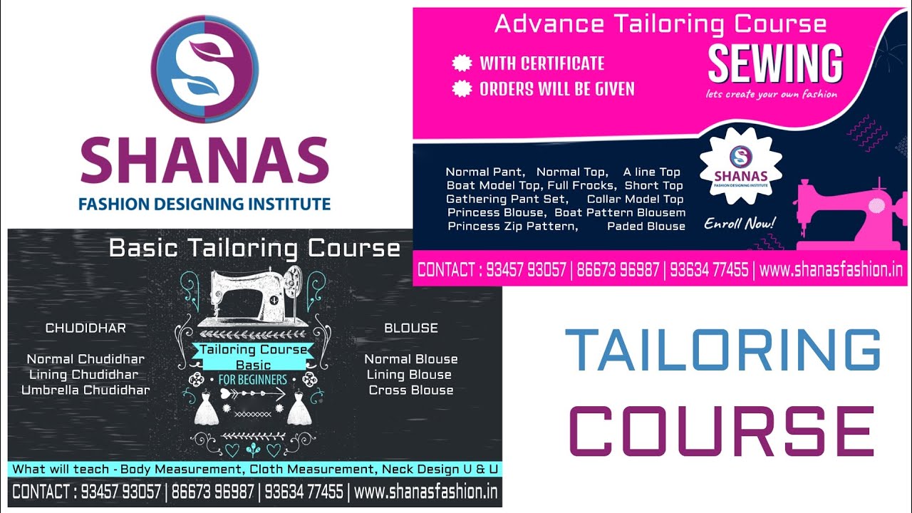 Basic Advance Tailoring Course | Low fee |Orders will be given | Shanas Fashion Designing Institute