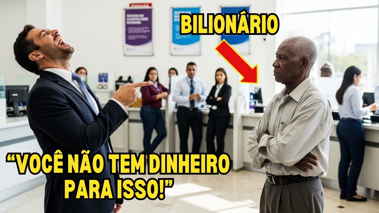 Gerente de Banco Ri de Idoso Negro — O Banco Quebra Quando Ele Decide Retirar Sua Fortuna de Bilhões