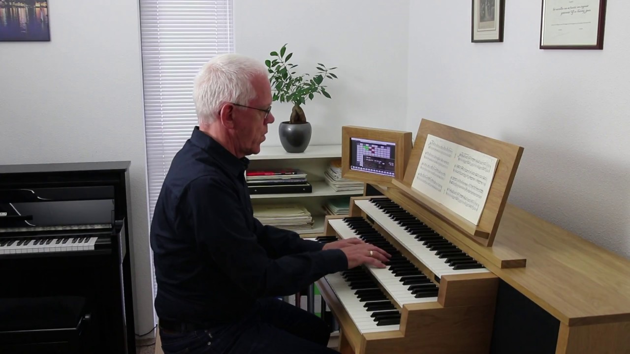 Leo Terlouw speelt op Hauptwerk, sampleset hoofdorgel Laurenskerk, Rotterdam