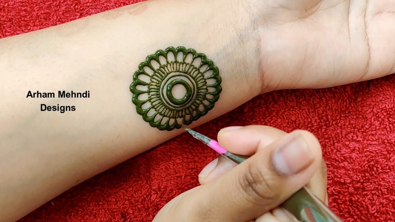 New Stylish Arabic Mehndi Design || Easy Mehndi Design for Front Hand || Arham Mehndi Designs
