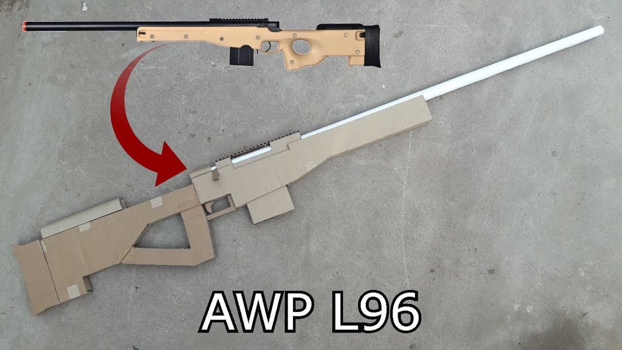 Como hacer un AWP L96 de cartón