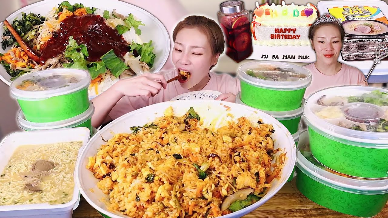 햇님 최애 편의점 음식🥰 GS 정성가득 비빔밥 10개와 놀토라면! 250818/Mukbang, eating show