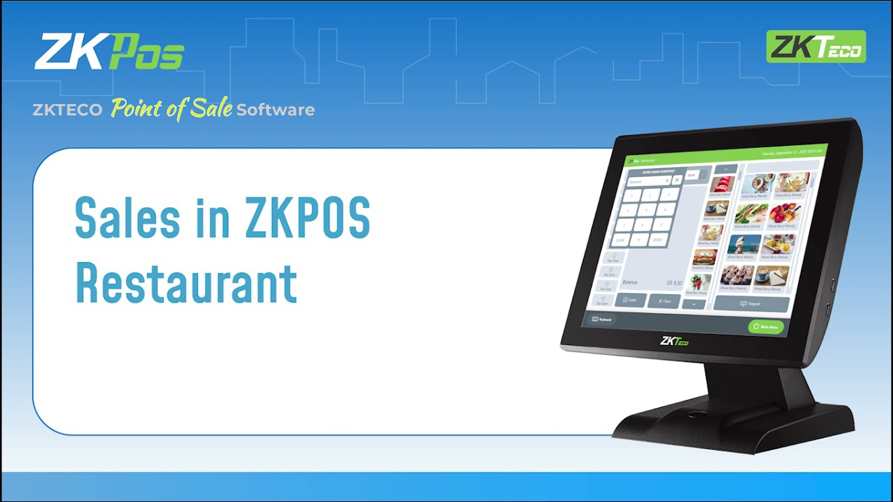 Sales in ZKPOS Restaurant