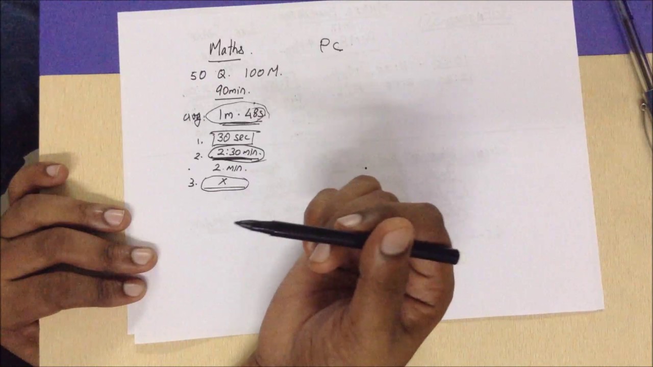 Time management for MHTCET