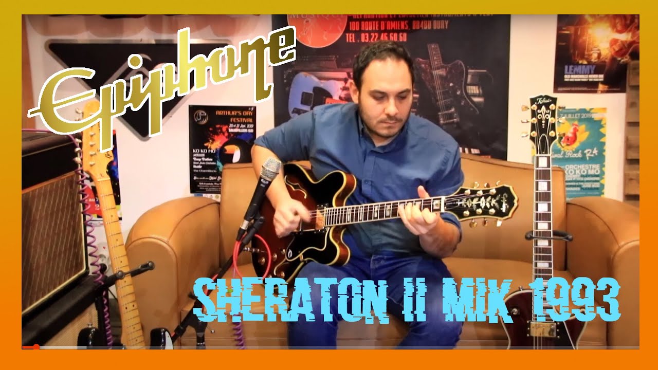 Epiphone Sheraton II 1993 - Fender Blues Junior III Red October !
