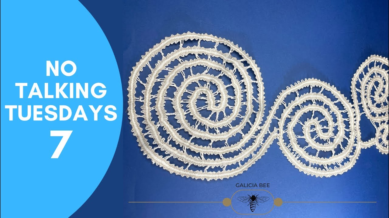 Stop doom scrolling - Galicia Bee bobbin lacemaking to relax or fall asleep to