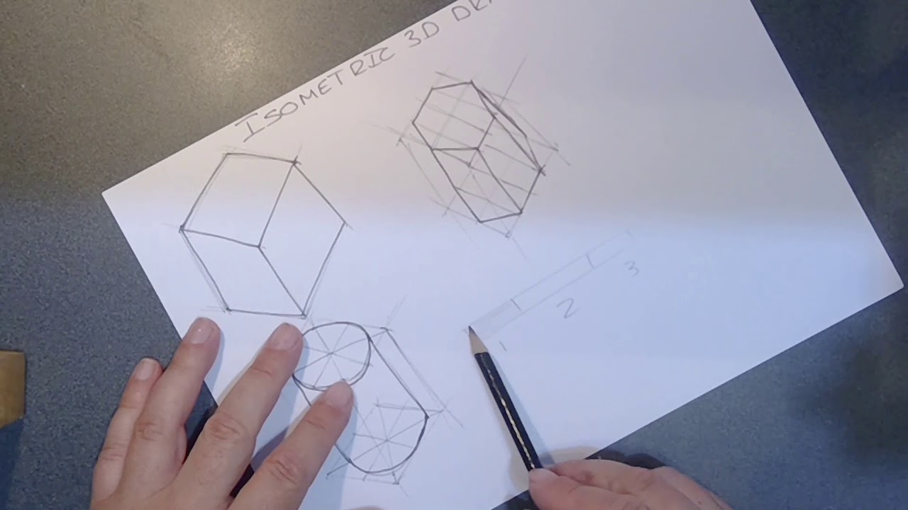 Isometric freehand sketching