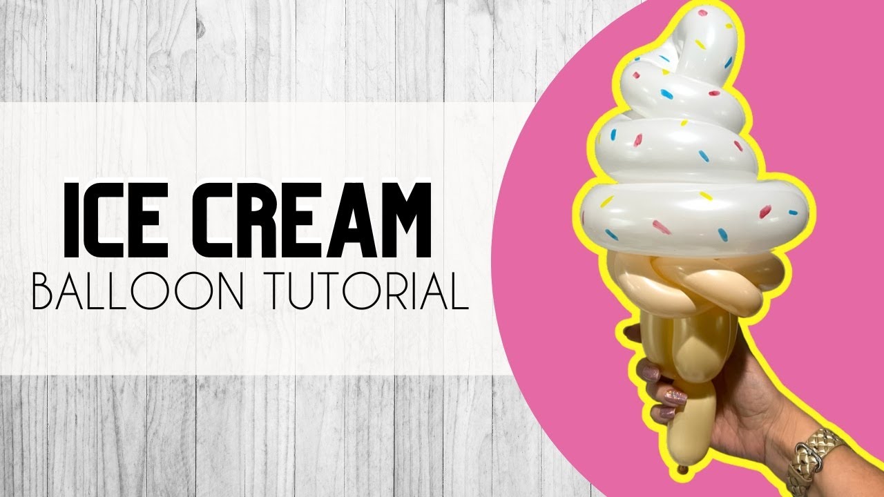 Ice cream cone Balloon Animal Twisting Tutorial!