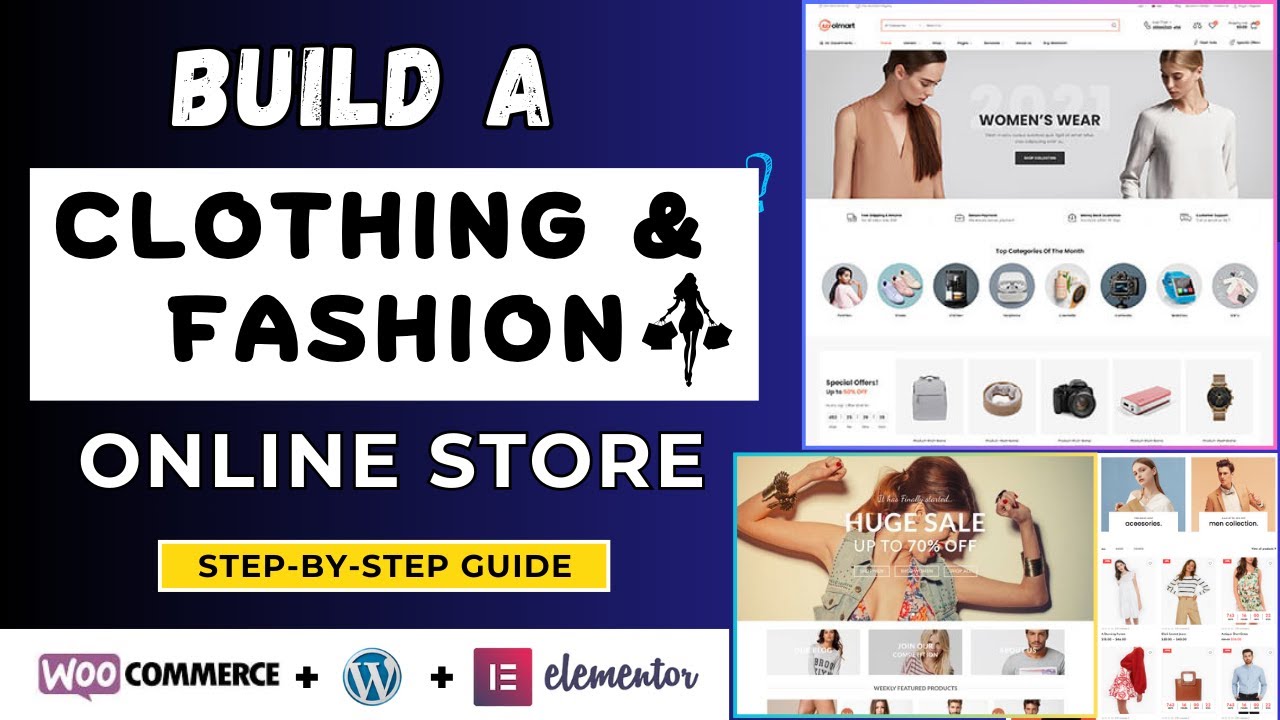 Build a Professional Clothing & Fashion eCommerce Website with WordPress. Create FREE FASHION STORE