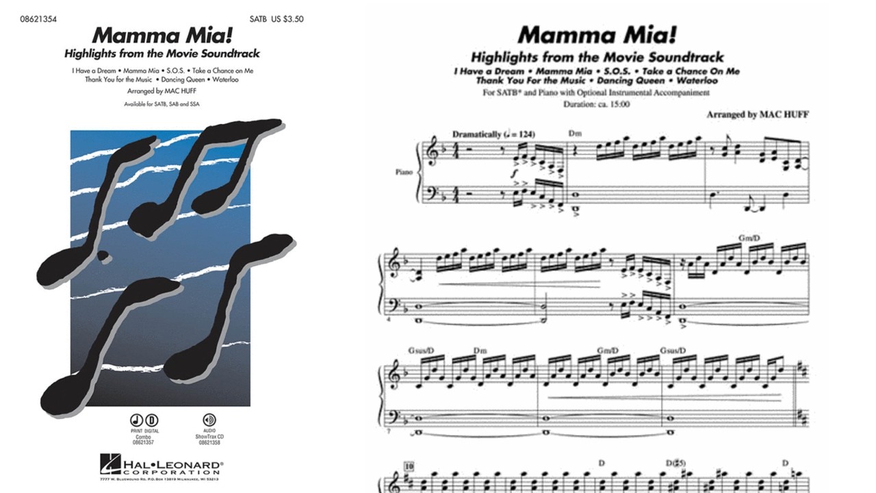 Mamma Mia! (Highlights from the Movie Soundtrack) | SATB Choir | Arr. Mac Huff