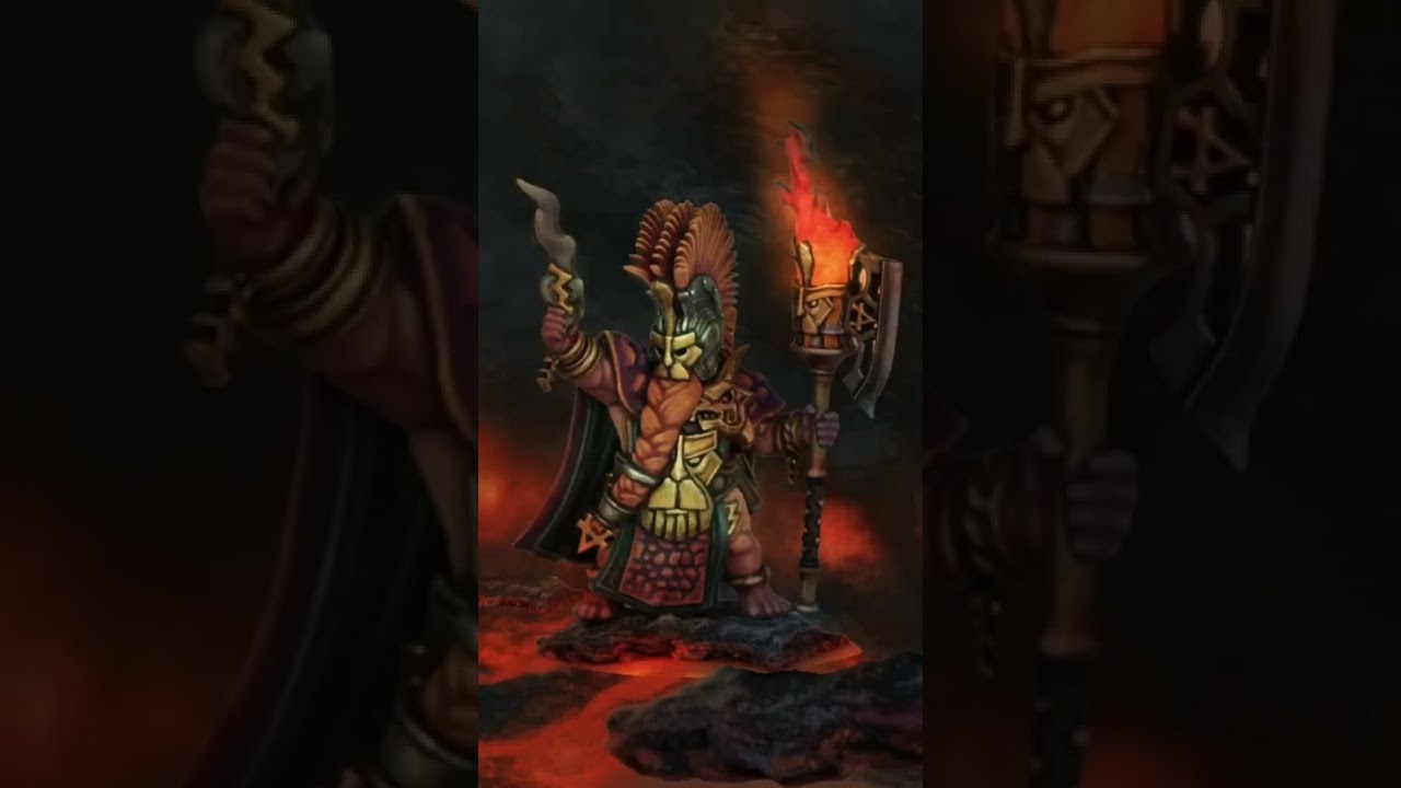 Warhammer Fyreslayer Auric Flamekeeper paintover