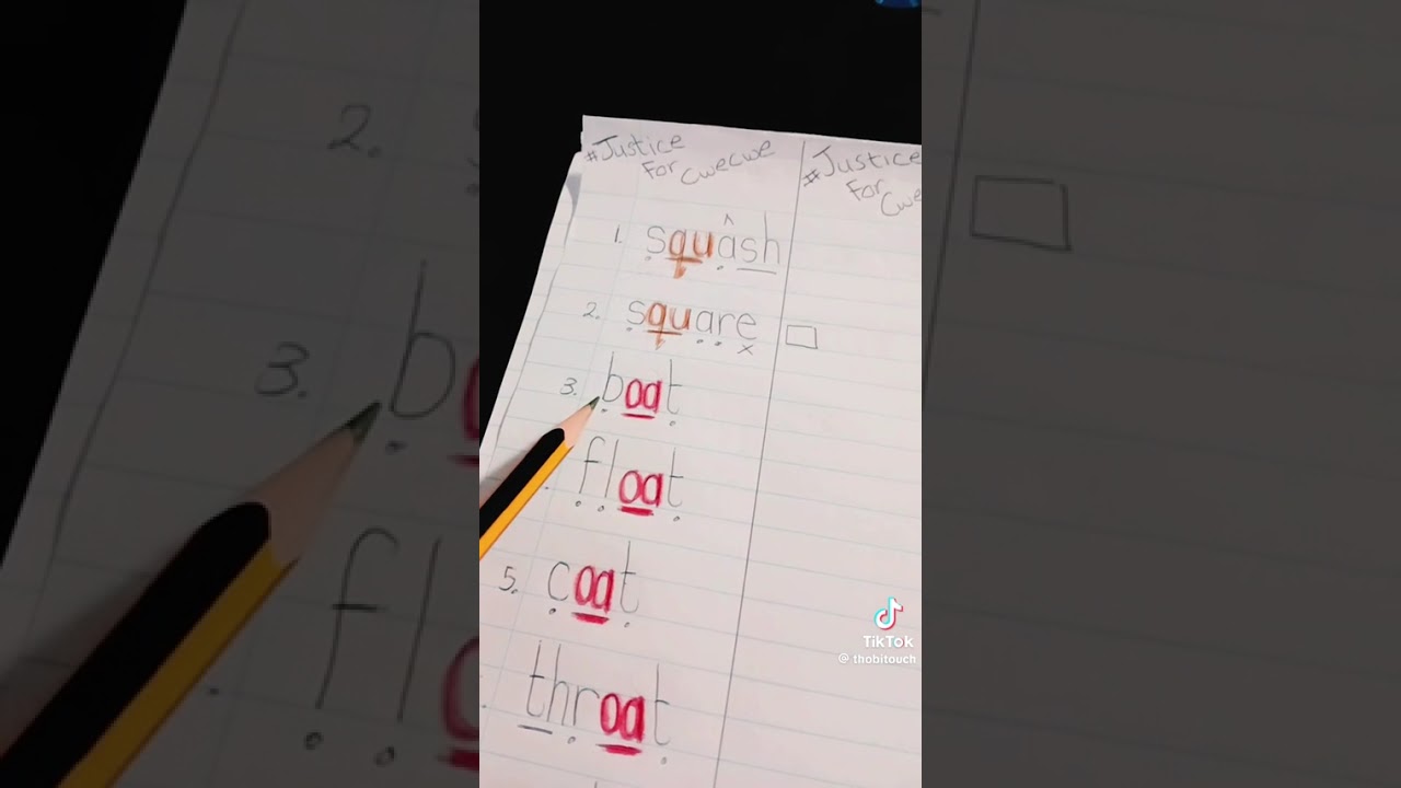 Coded spelling words