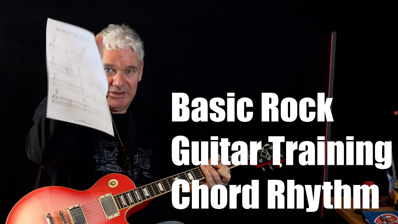 Basic Rock Guitar Training - Chord Rhythm