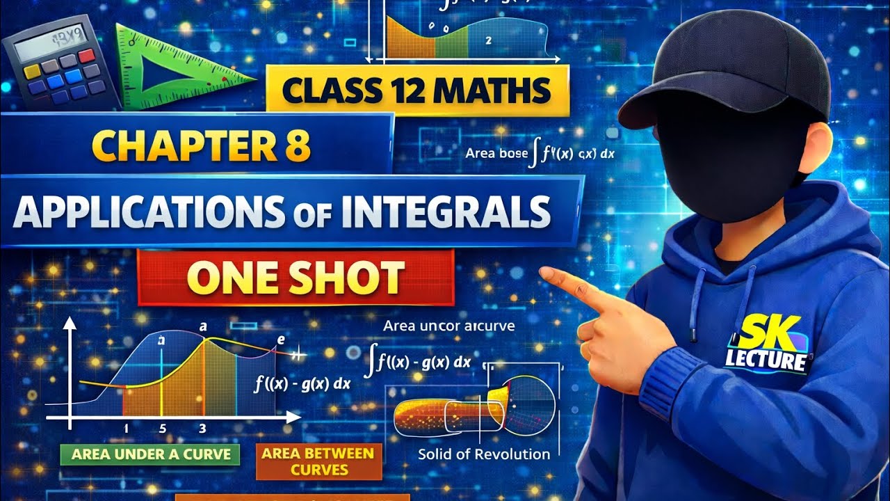 CLASS 12 MATHS CHAPTER 8 APPLICATION OF INTEGRALS