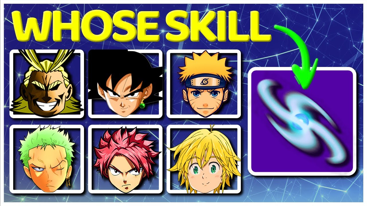 Anime ICONIC Skill Quiz | Guess the Character by Ability Name 😲🎲