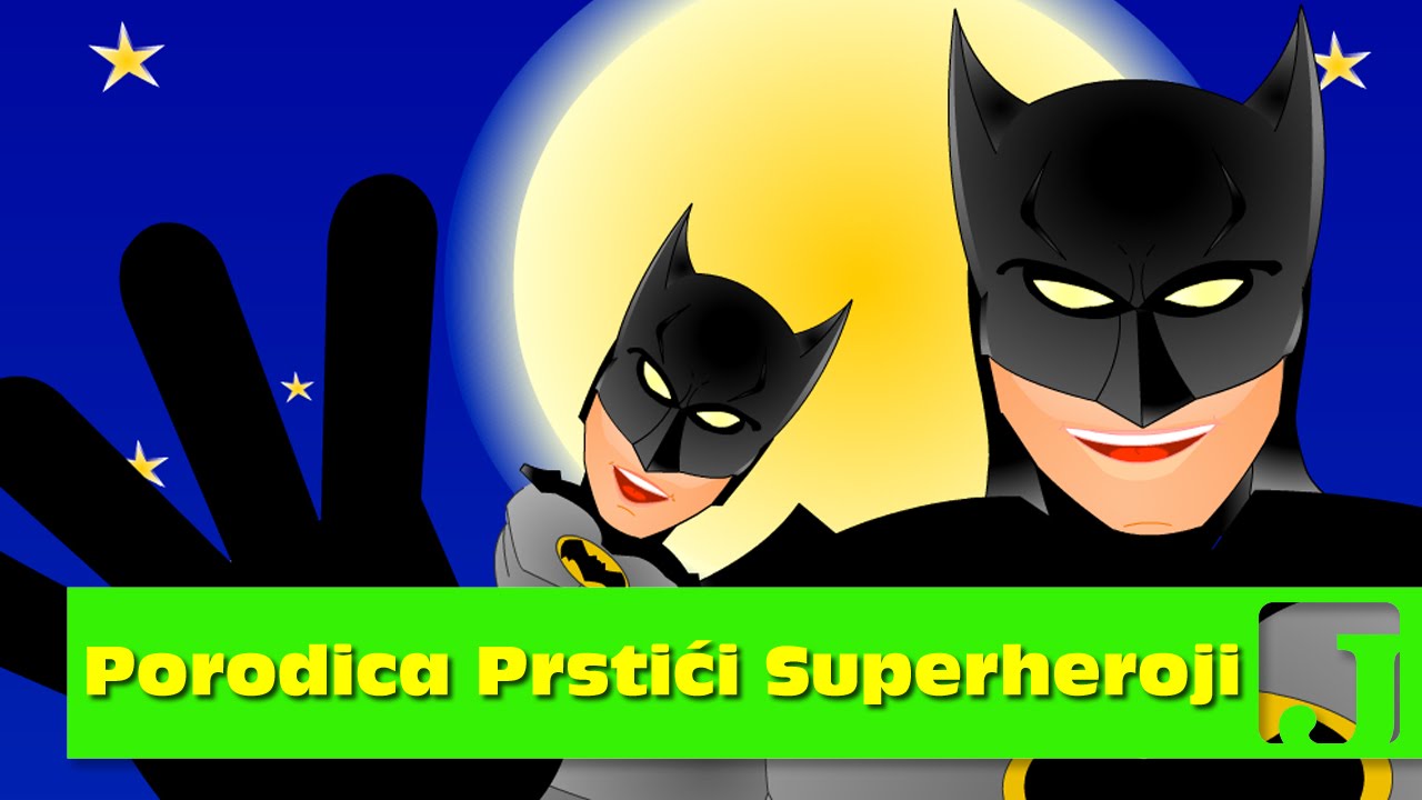 Porodica Prstići - Superheroji | Dečije pesme | Pesme za decu | Finger Family