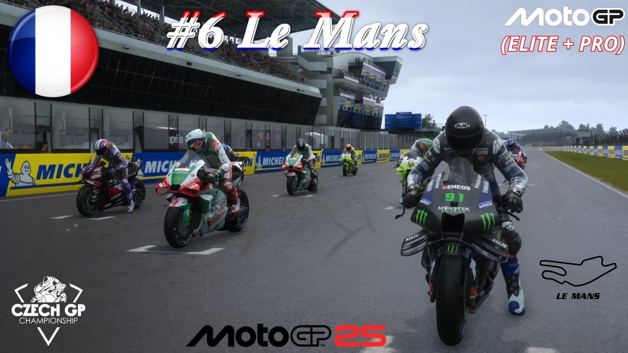 #6 FrenchGP, Le Mans, Czech GP Championship z.s. - závod skupiny ELITE a PRO, MotoGP 25, PS5/PS4