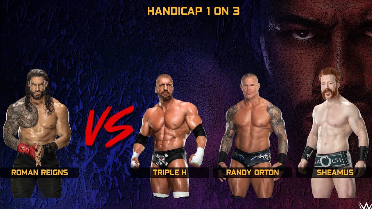 Roman reigns vs triple h, randy orton , sheamus ||#romanreigns #tripleh #randyorton #sheamus 