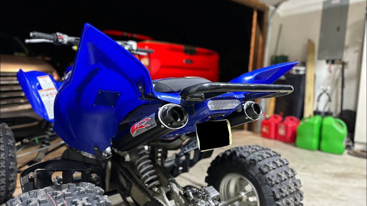Installation of the Big Gun Evo R Duals to my Raptor 700￼