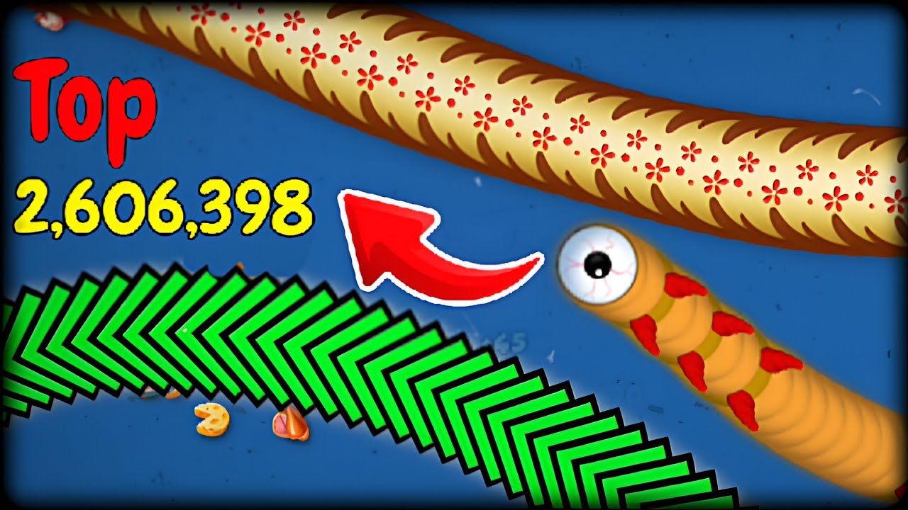 TOP1 Biggest Snake😱 #wormszone #gameplay #snake #thewormlegend 