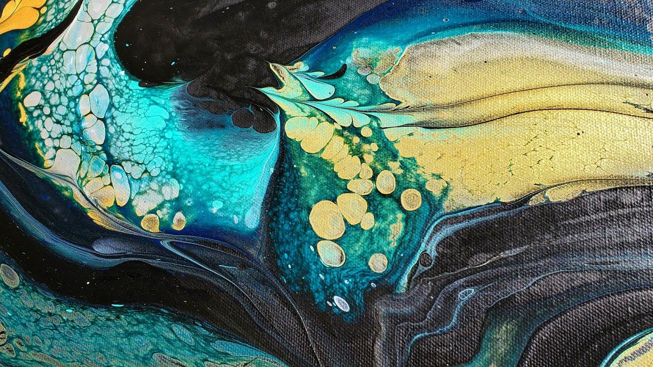 Kumu! 🌌Galactic Mulitiple Open Cup Pour 24K Gold & Turquoise Amazing Cells!