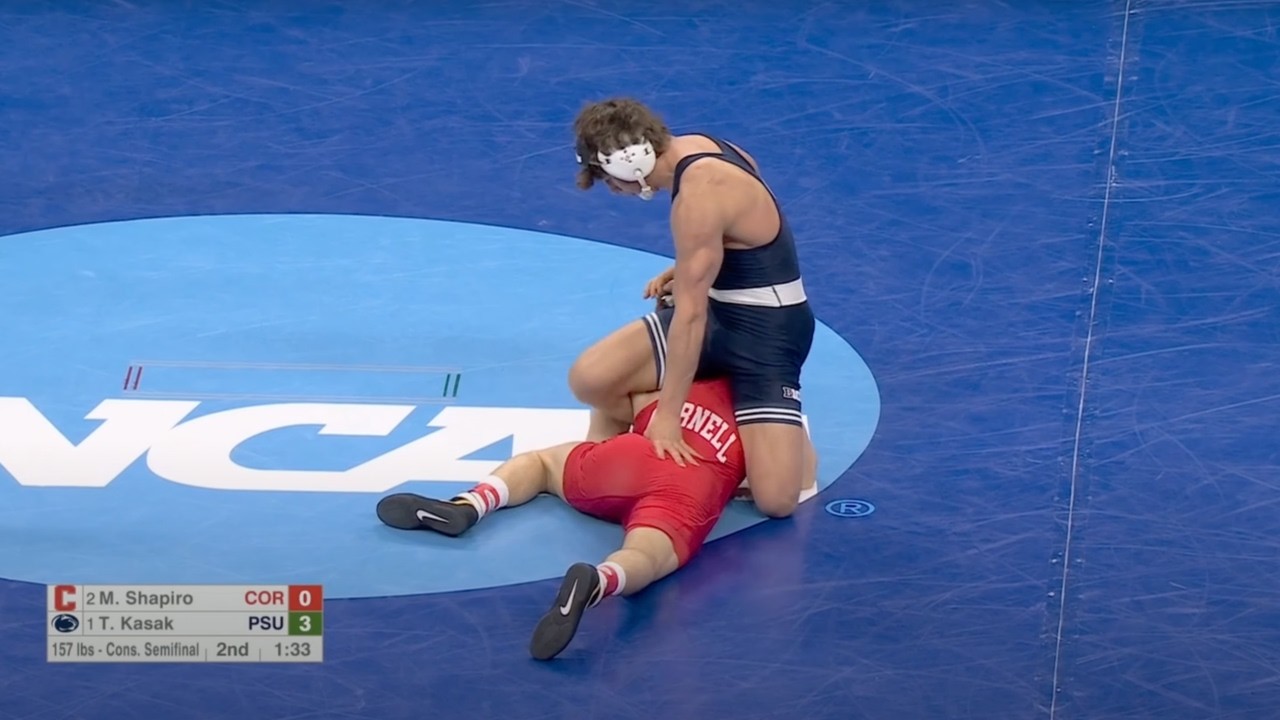 157lbs Tyler Kasak (Penn State) vs Meyer Shapiro (Cornell)