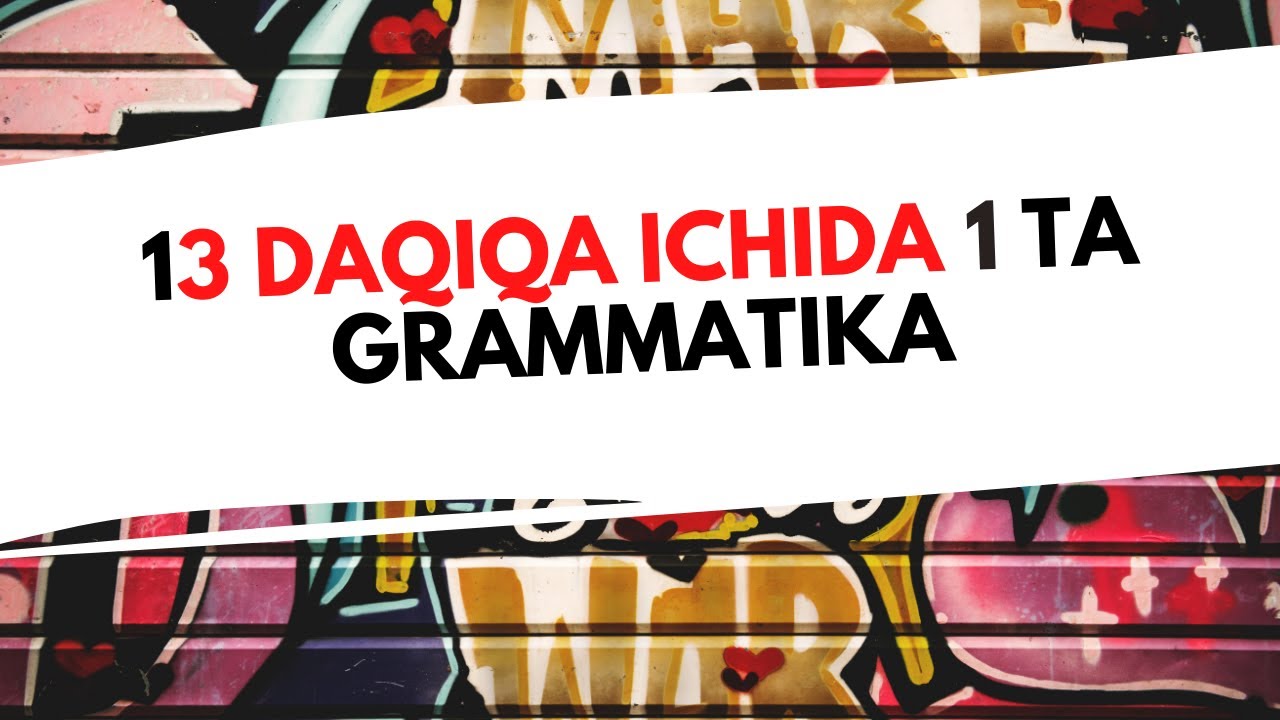 13 DAQIQA ICHIDA 1 TA GRAMMATIKA!!! RUS TILI ENG SODDA TILDA O'RGANING