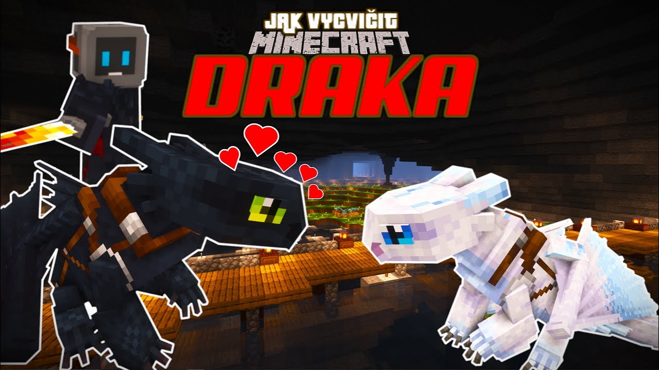 JAK VYCVIČIT DRAKA V MINECRAFTU! 🦎 I 23.- BÍLÁ BĚSKA!