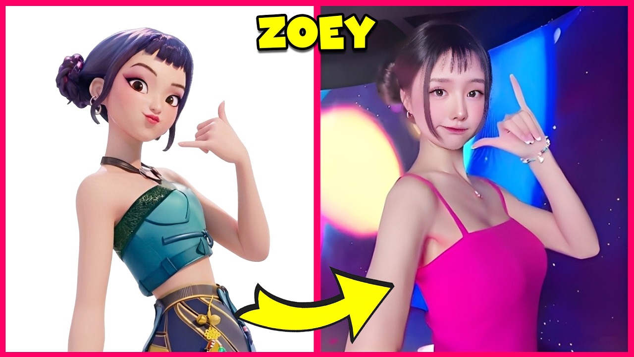 #3 KPOP Demon Hunters in Real-Life TikTok Version🎵🔥 + Guess KPop Demon Hunters by EMOJI Quiz😀