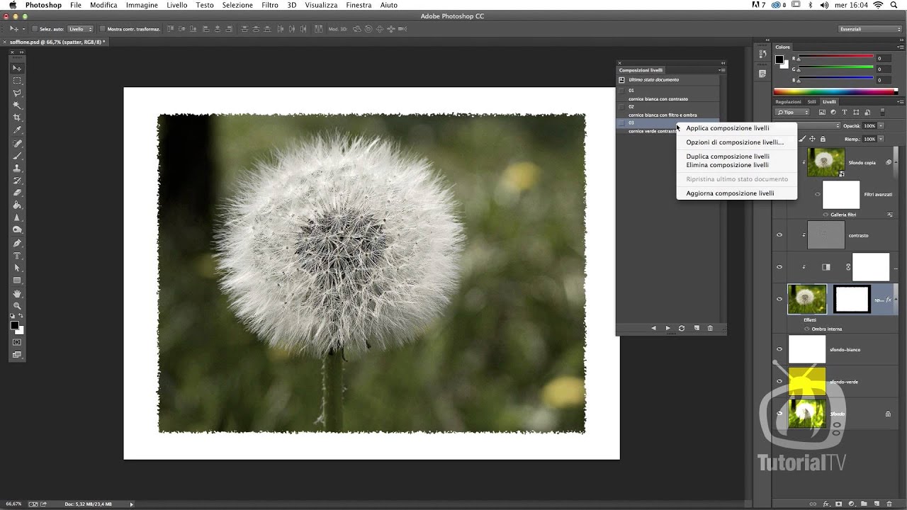 Photoshop CC - Il Pannello composizione livelli