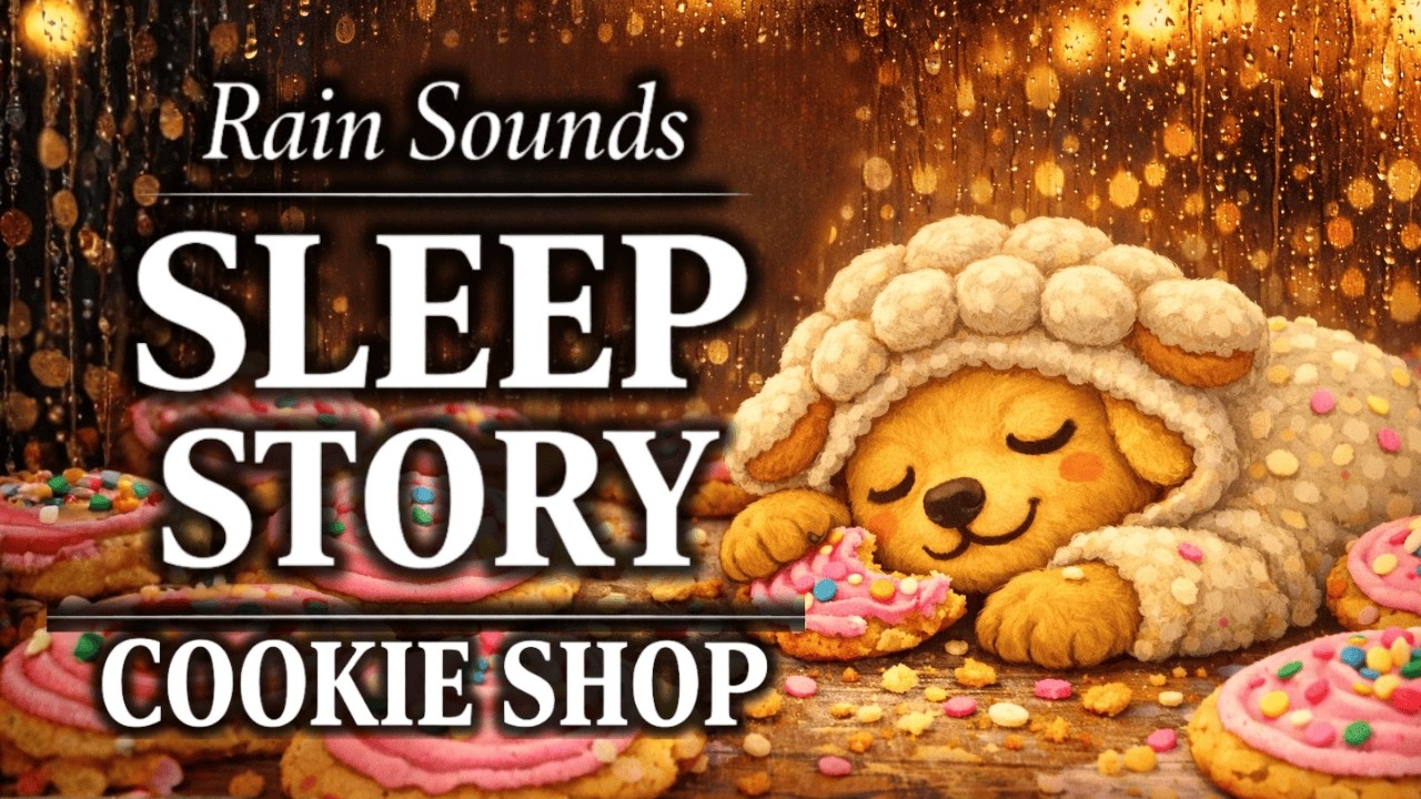 Rain Sounds in a Cozy Cookie Shop | Sleep Story for Deep Sleep & Relaxation
