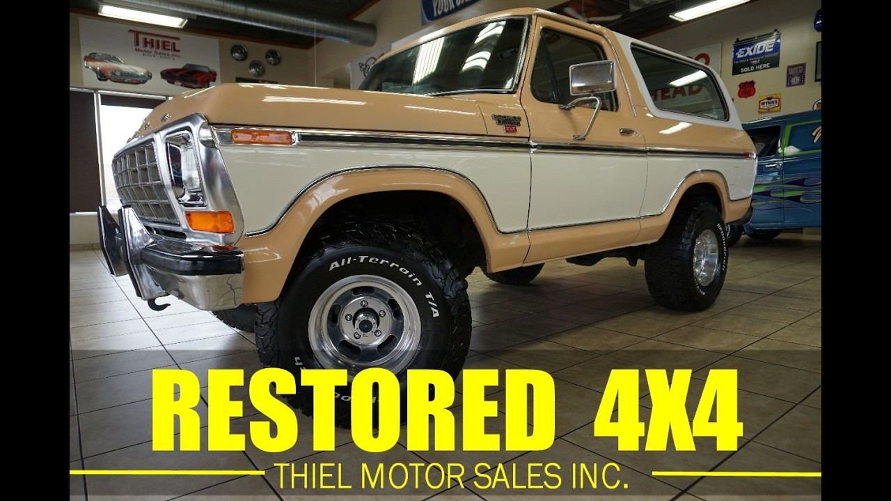 1978 Bronco Tan & White Video