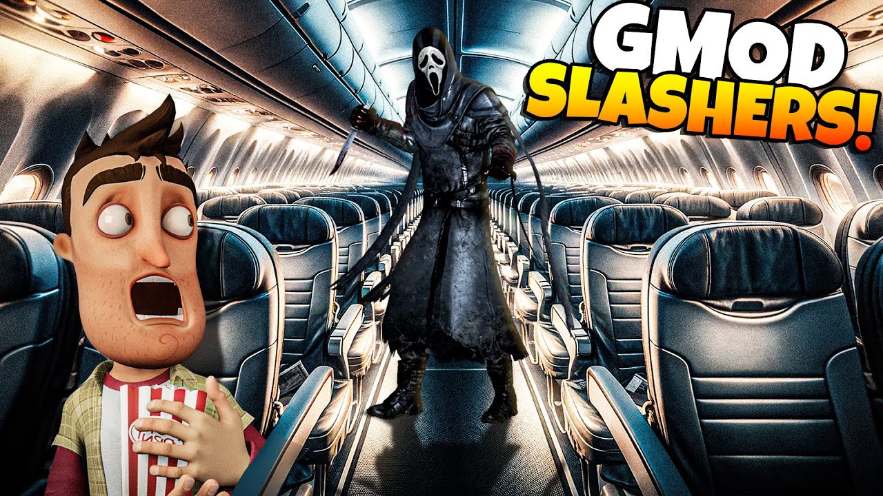 There's a Killer On Our Plane in Gmod Slashers?!
