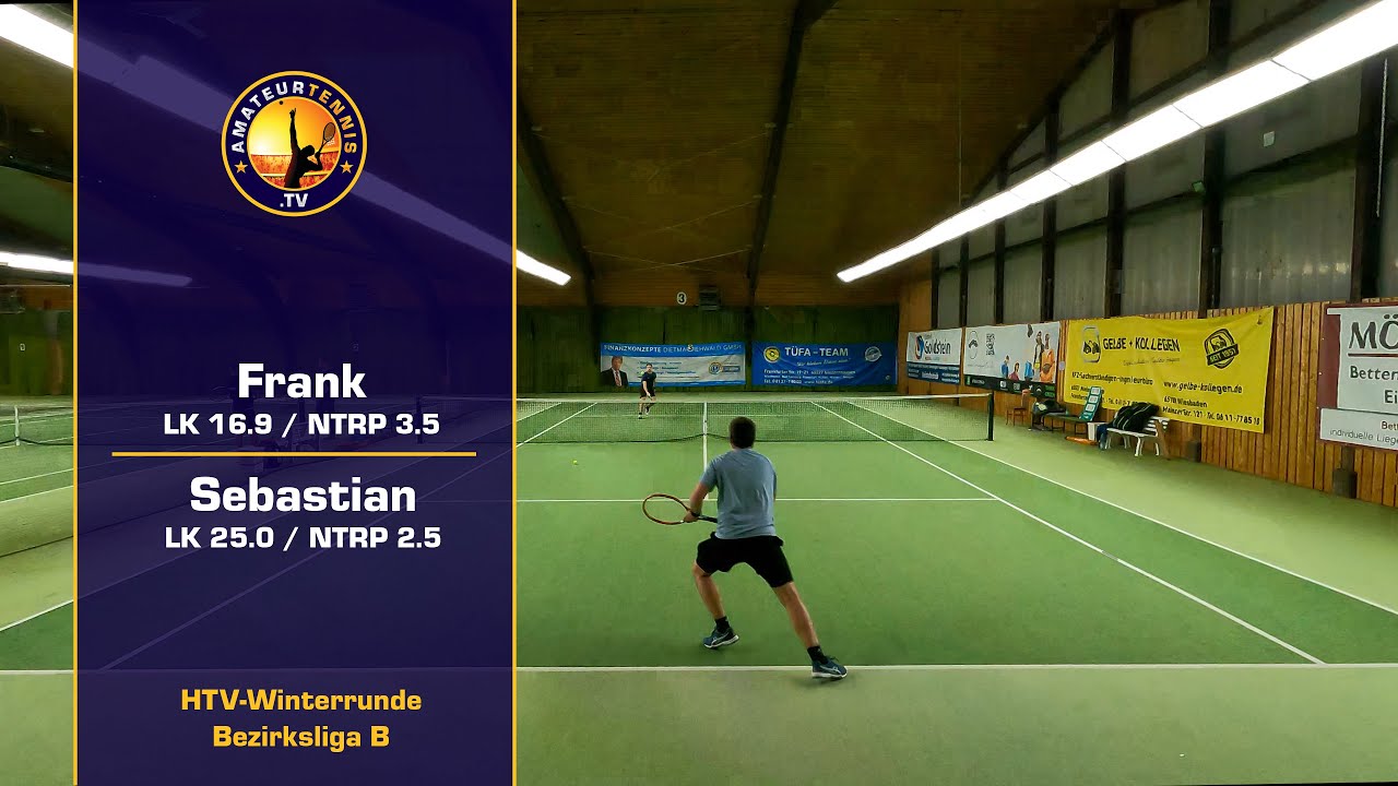 Tennis HTV Winterrunde | Full Amateur Tennis Match | LK 16.9 vs. LK 25.0 (NTRP 2.5-3.5)