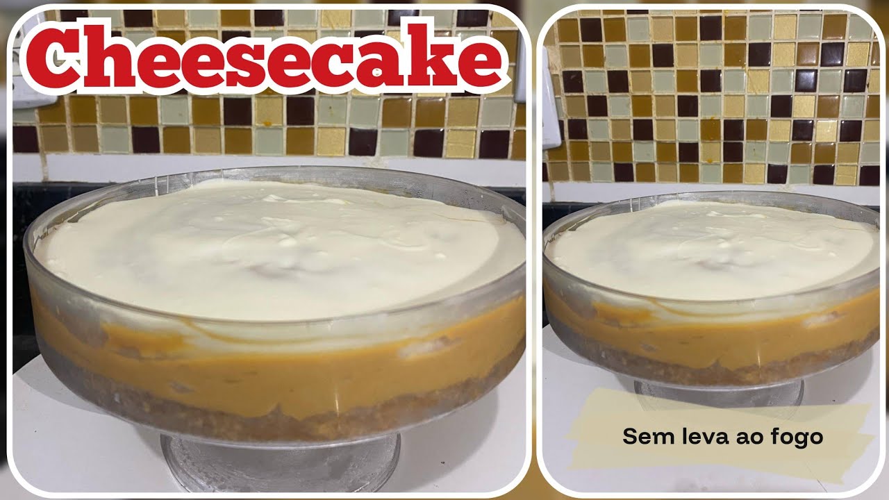 Cheesecake sem forno e sem gelatina/ super fácil #mamaeenicolly 