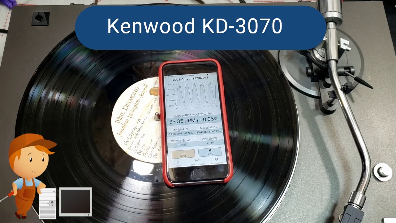 Ремонт проигрывателя Kenwood KD-3070