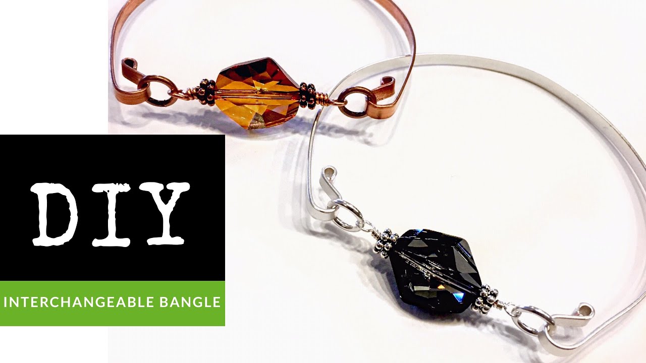 How To Make An Interchangeable Bead Wire Bangle Bracelet