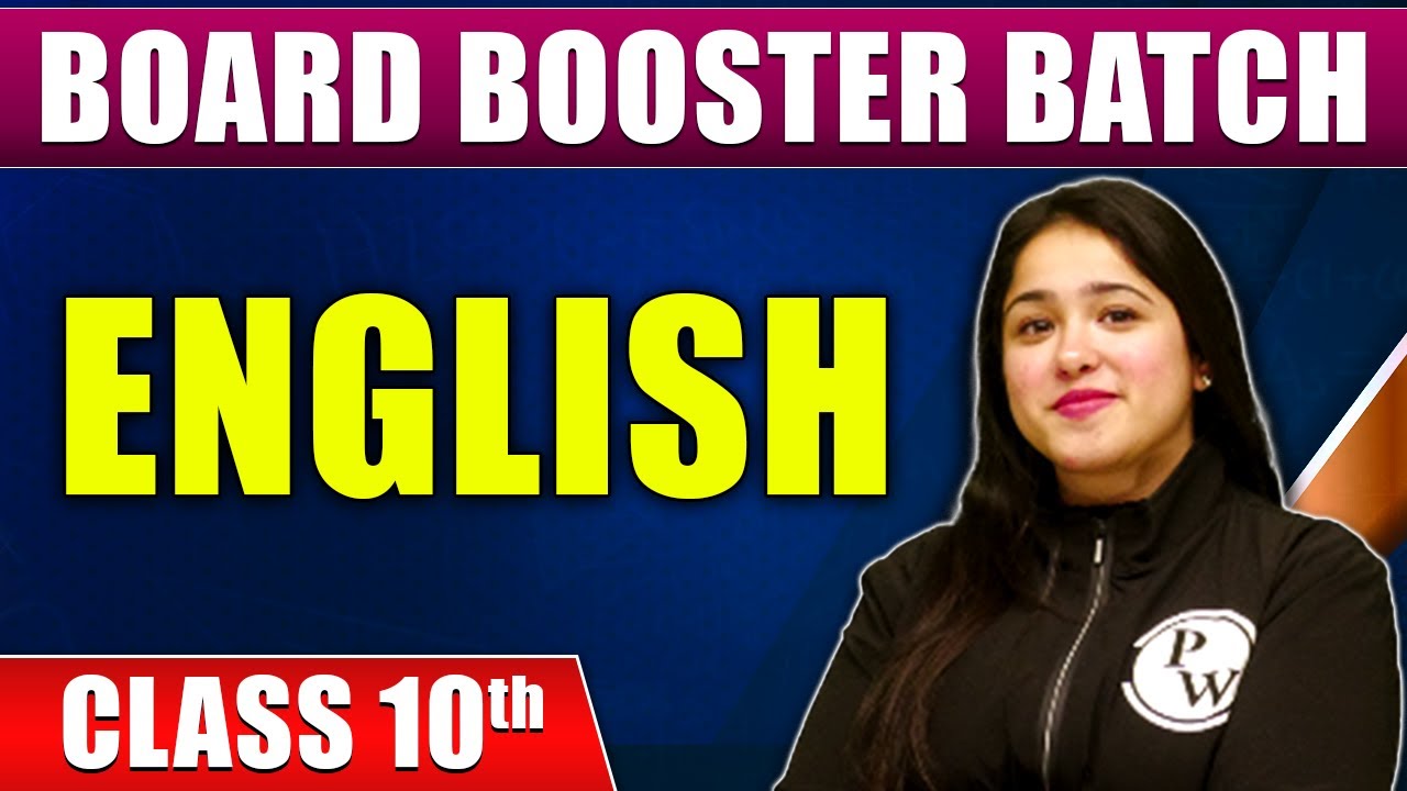 BOARD BOOSTER BATCH | ENGLISH | CLASS 10th