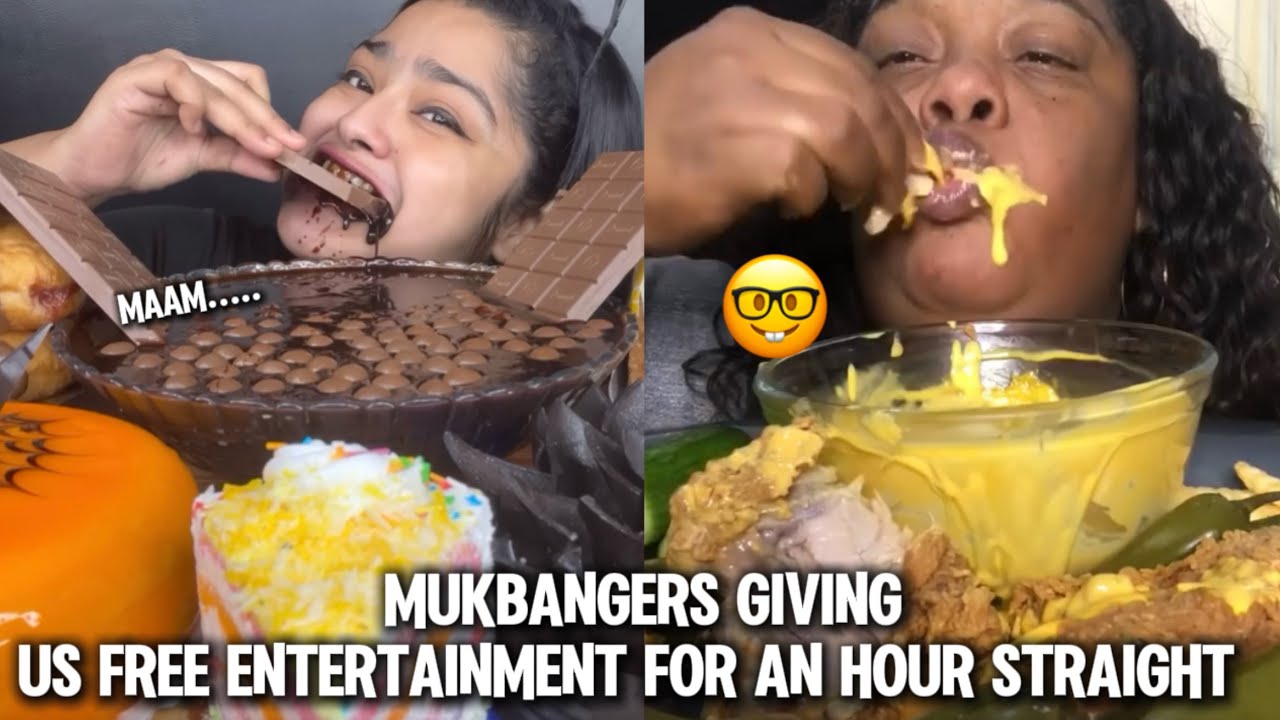 Mukbangers giving us free entertainment for an HOUR straight&hellip; 🤓