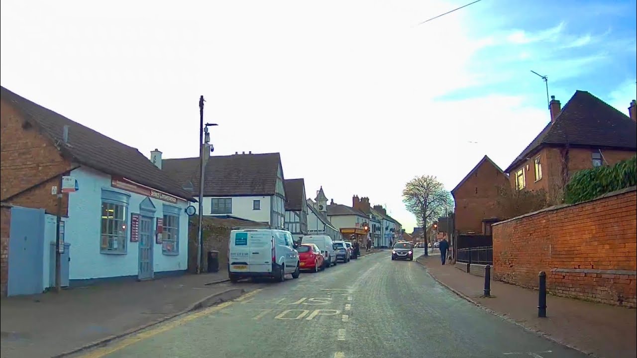 Driving through the village of Kibworth Beauchamp in Leicestershire - 19/12/23 // dashcam footage